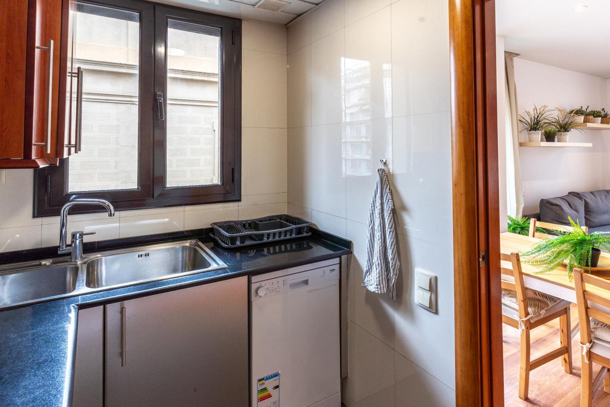 Centrico Apartamento Con Terraza Barcelona Bagian luar foto
